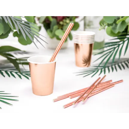 Kubeczki różowe złoto, 220ml/6szt. Kubeczki różowe złoto, 220ml/6szt.