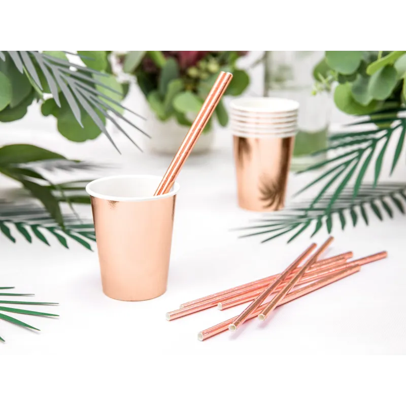 Kubeczki różowe złoto, 220ml/6szt. Kubeczki różowe złoto, 220ml/6szt.