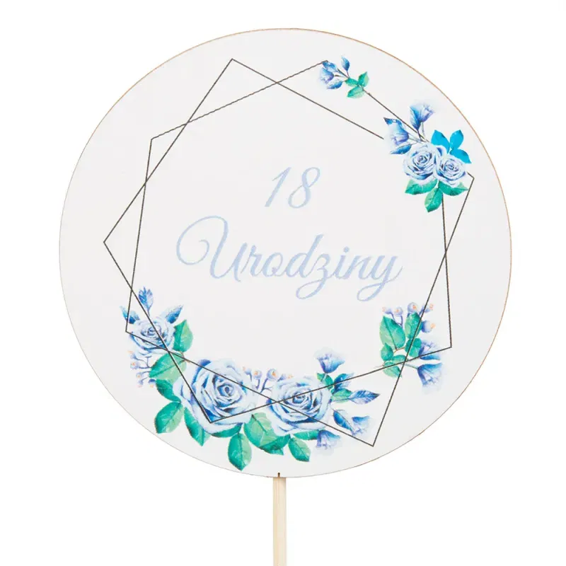 Topper 18 Niebieskie kwiaty