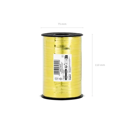Wstążka plastikowa złota 5mm/225m