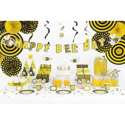 Flagietki na piku mini Pszczółka, mix, 7cm