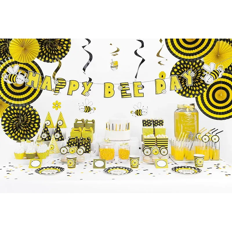 Flagietki na piku mini Pszczółka, mix, 7cm