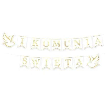 Baner I Komunia Święta z gołębiami/250cm