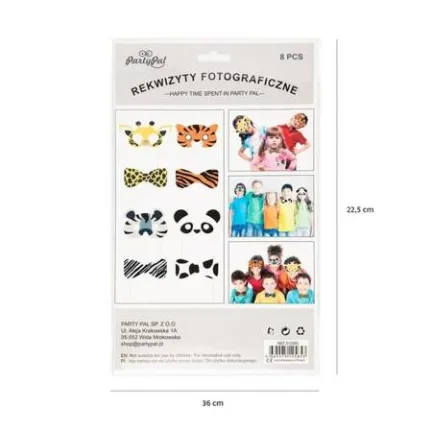 Rekwizyty do zdjęć Zwierzątka Safari Wild Animals 8 sztuk Rekwizyty do zdjęć Zwierzątka Safari Wild Animals 8 sztuk