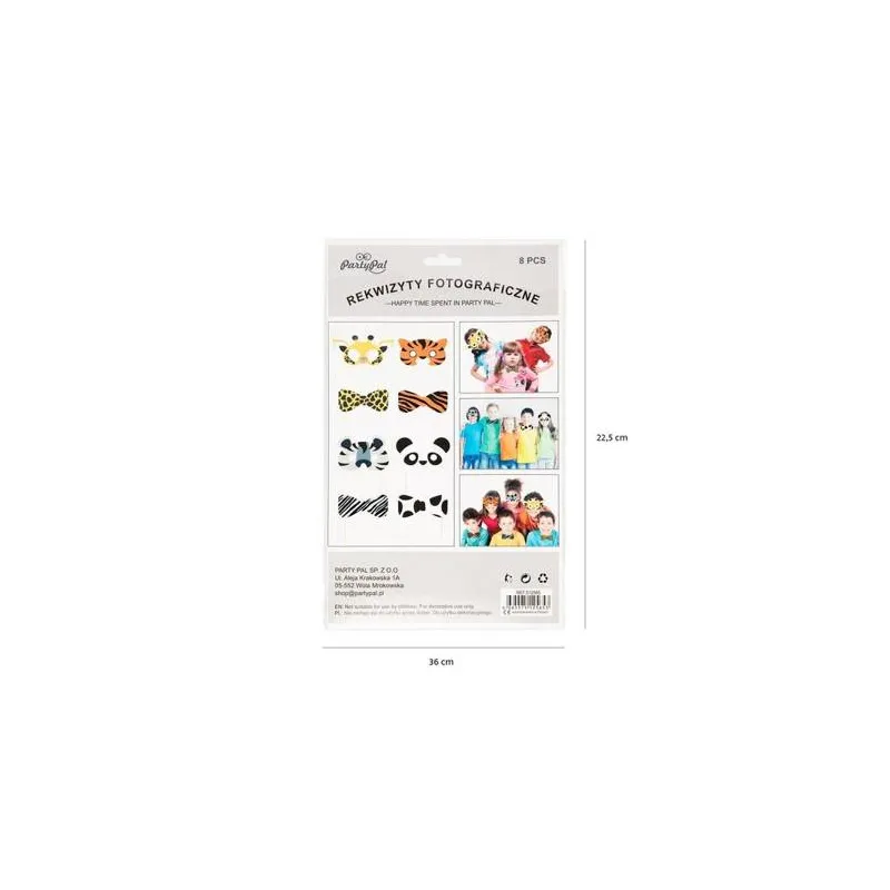Rekwizyty do zdjęć Zwierzątka Safari Wild Animals 8 sztuk Rekwizyty do zdjęć Zwierzątka Safari Wild Animals 8 sztuk