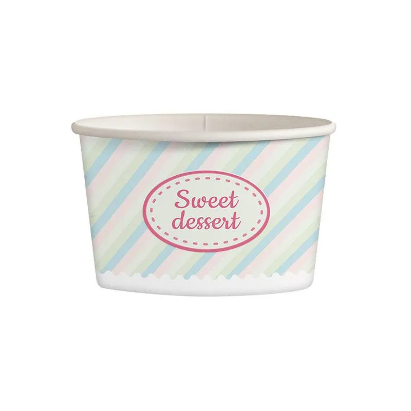 Miska papierowa 245ml 25 szt. ICE CREAM mix kolorów Miska papierowa 245ml 25 szt. ICE CREAM mix kolorów