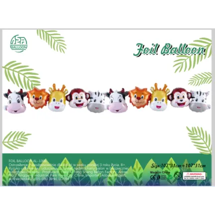 Girlanda balonowa zwierzaczki Girlanda balonowa zwierzaczki