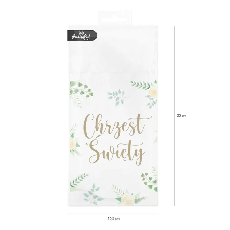 Serwetki na sztućce Chrzest Święty 40x40 ,16 szt Serwetki na sztućce Chrzest Święty 40x40 ,16 szt