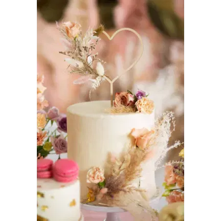 Topper drewniany Serce 23cm Topper drewniany Serce 23cm