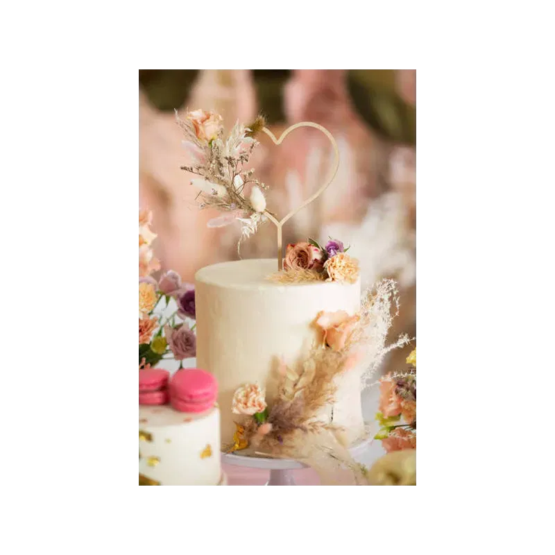 Topper drewniany Serce 23cm Topper drewniany Serce 23cm