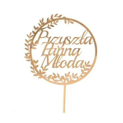 Topper złoty Przyszła Panna Młoda