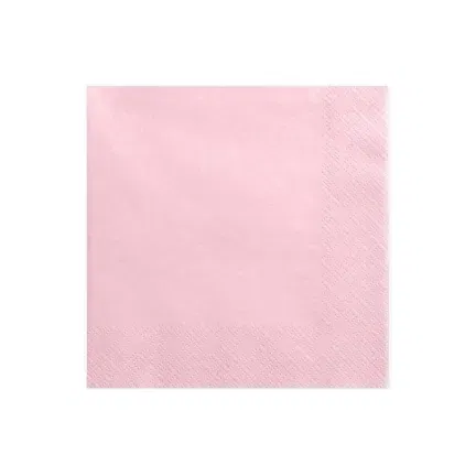 Serwetki jasnoróżowe 33cm/ 20szt.