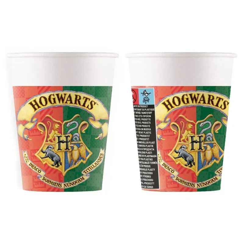Kubeczki papierowe "Harry Potter" 200ml/8szt.