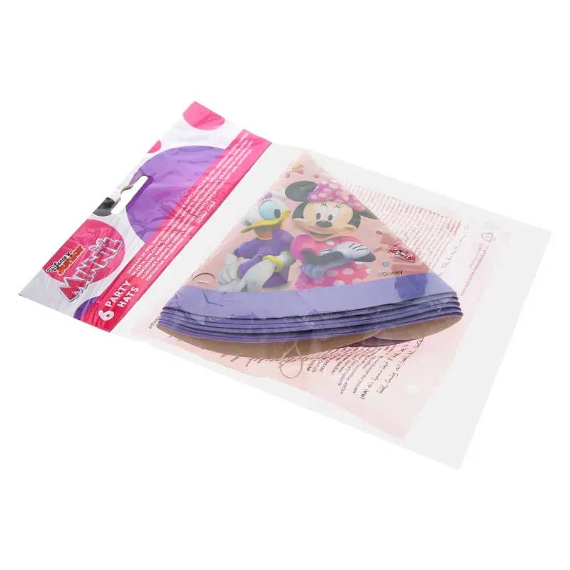 Czapeczki papierowe "Minnie Junior", 6szt. Czapeczki papierowe "Minnie Junior", 6szt.