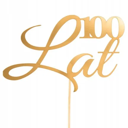 Topper 100Lat, złoty