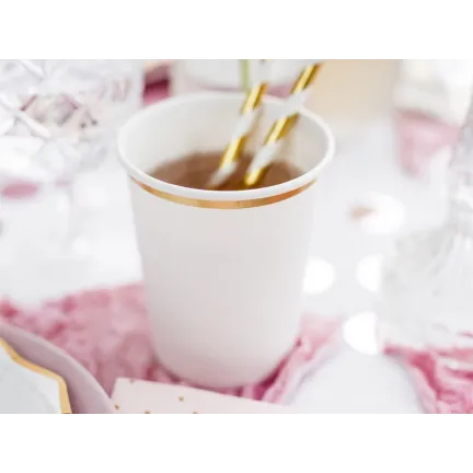 Kubeczki, biały, 260ml, 6szt.