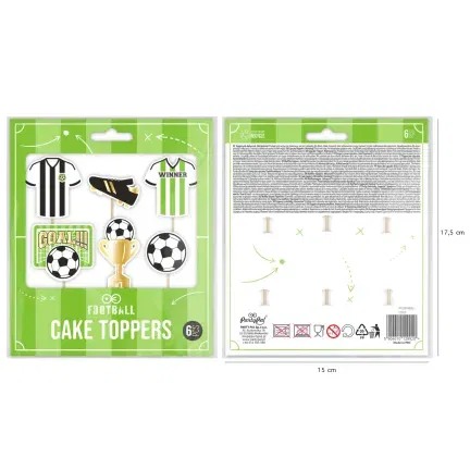 Toppery na tort Football 6szt. Toppery na tort Football 6szt.