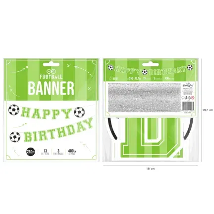 Baner Happy Birthday Football 250x16,4cm Baner Happy Birthday Football 250x16,4cm