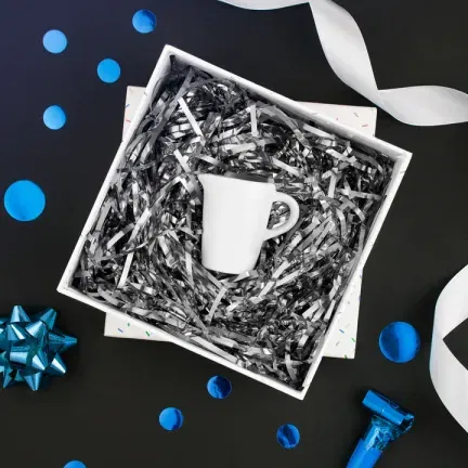 Wypełnienie do prezentów - srebrne 30g