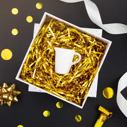 Wypełnienie do prezentów - złote 30g