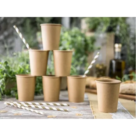 Słomki papierowe, złoty, 19,5cm Słomki papierowe, złoty, 19,5cm