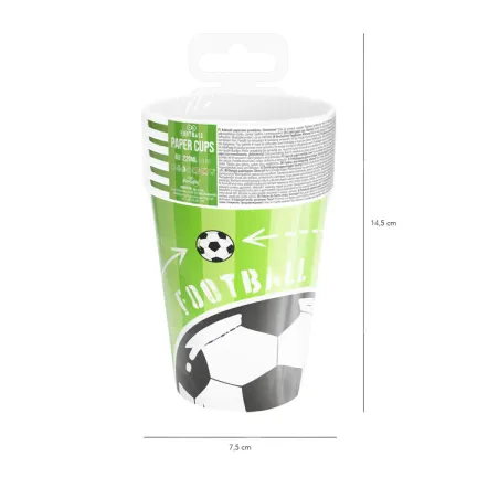 Kubek Football 220ml 6szt. Kubek Football 220ml 6szt.