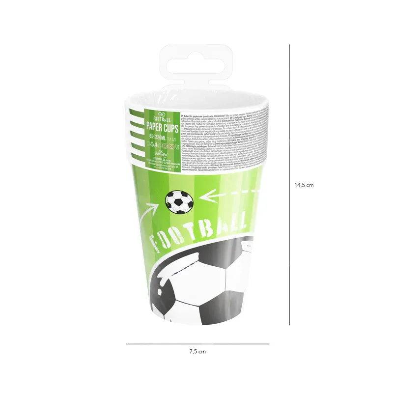 Kubek Football 220ml 6szt. Kubek Football 220ml 6szt.