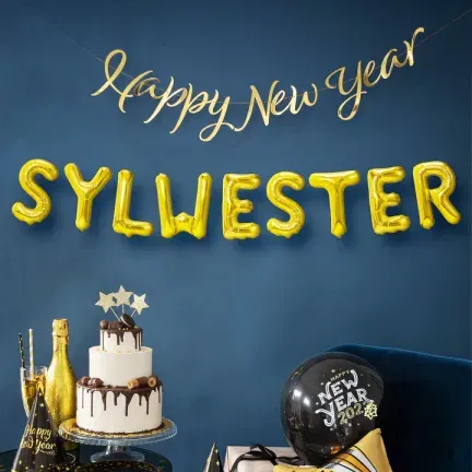 Balon foliowy napis SYLWESTER Balon foliowy napis SYLWESTER