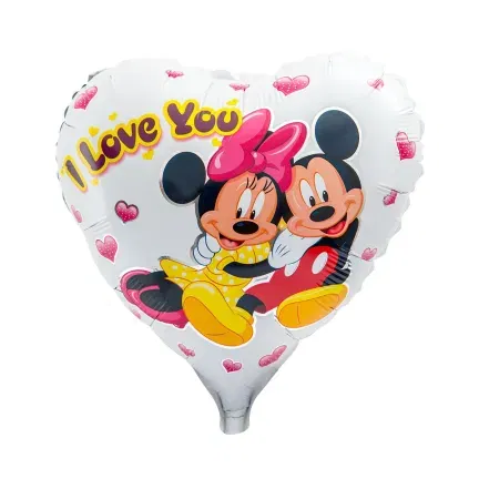 Balon Foliowy Serce Myszka Miki