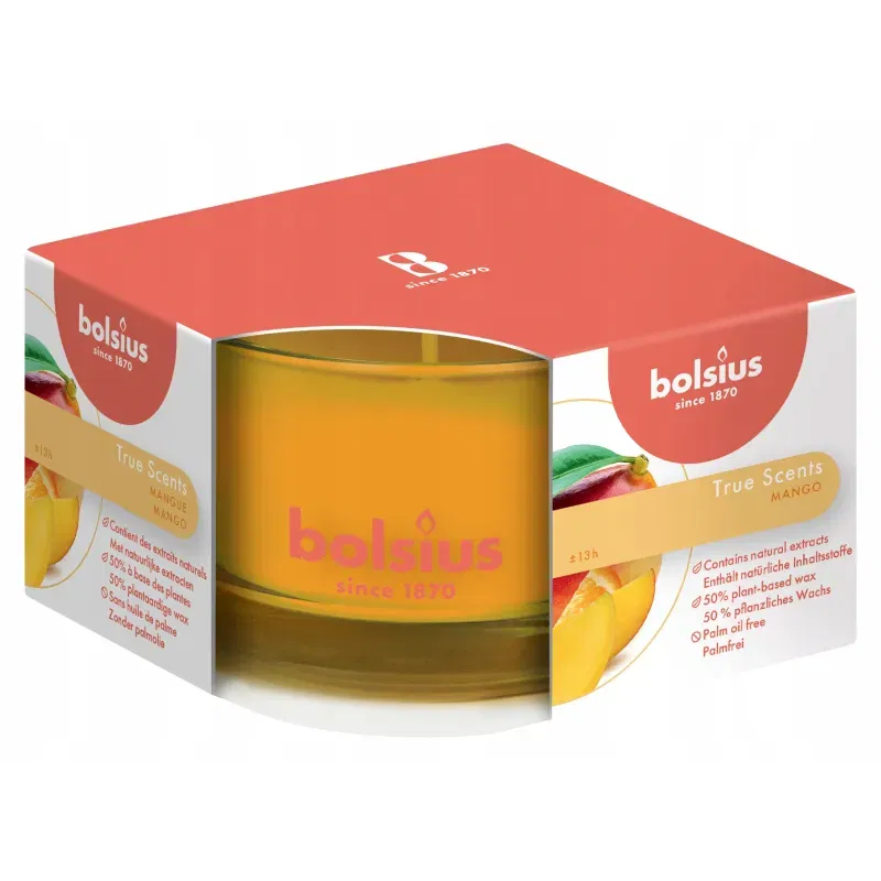 Świeca zapachowa Mango w szkle 50/80