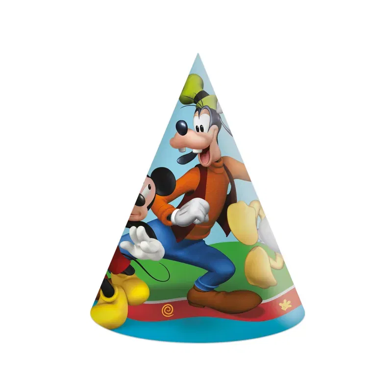 Czapeczki papierowe Mickey Rock The House, 6 szt.