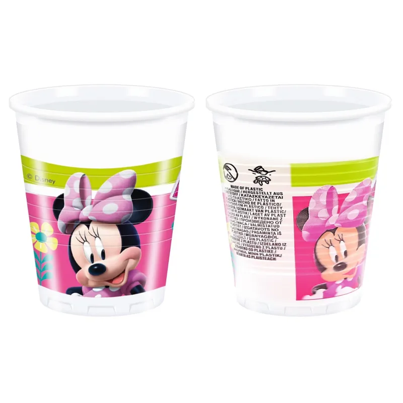 Kubeczki plastikowe Minnie Happy Helpers, 200ml, 8 szt.