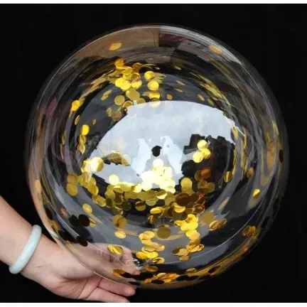 Balon okrągły przezroczysty transparentny 45 cm Balon okrągły przezroczysty transparentny 45 cm