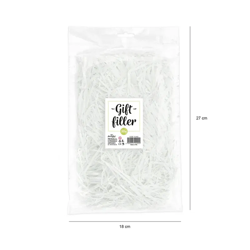 Wypełnienie do prezentów - białe 50g