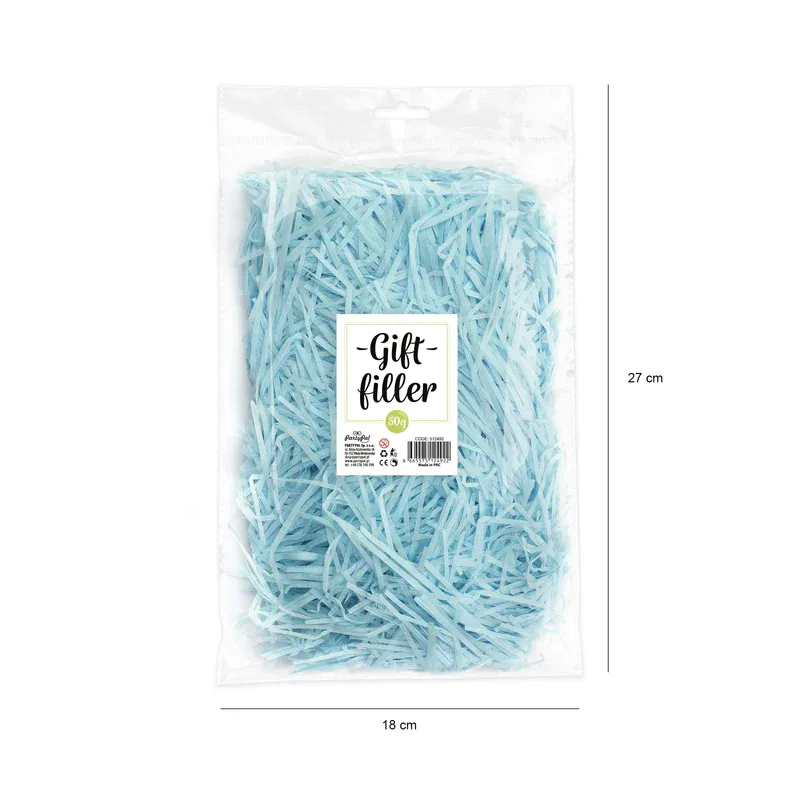 Wypełnienie do prezentów - błękit 50g Wypełnienie do prezentów - błękit 50g