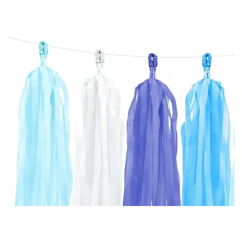 Girlanda frędzle, niebieski Girlanda frędzle, niebieski