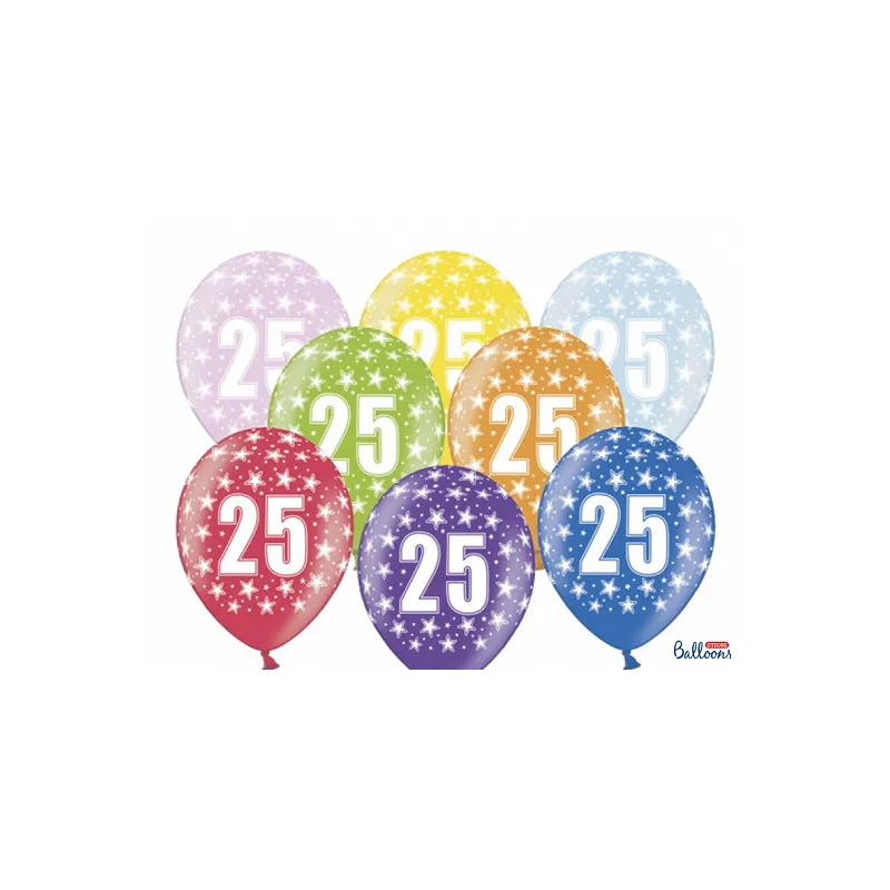 Balon "25" 6 szt.