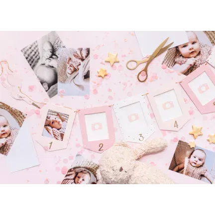 Girlanda na zdjęcia - Bocian, 10,5x15cm