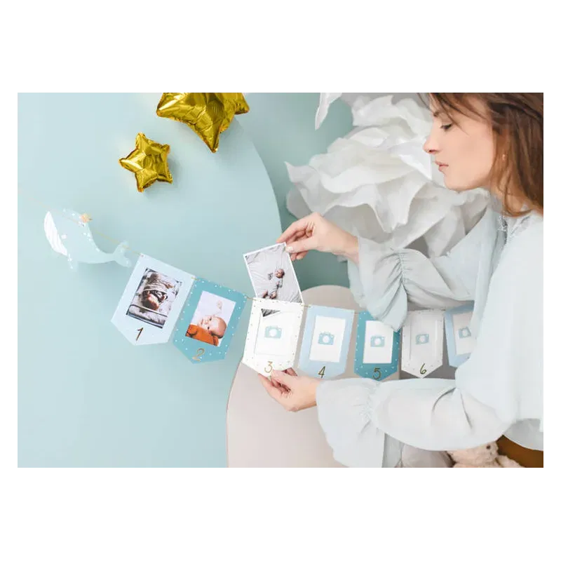 Girlanda na zdjęcia - Wieloryb, 10,5x15cm