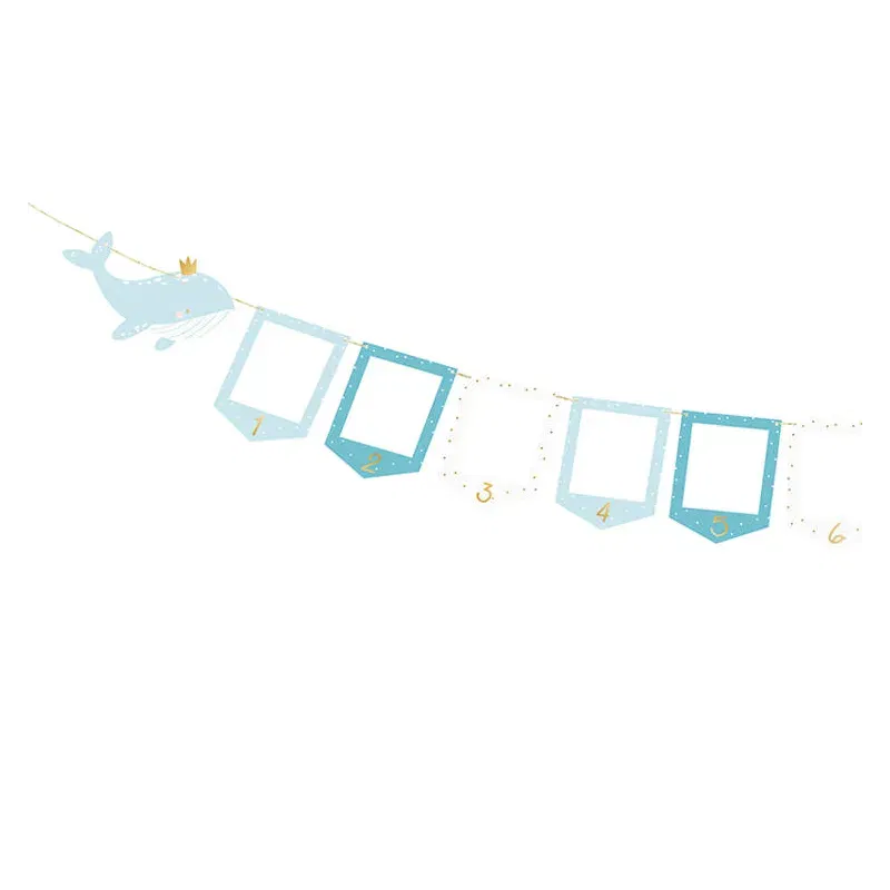 Girlanda na zdjęcia - Wieloryb, 10,5x15cm