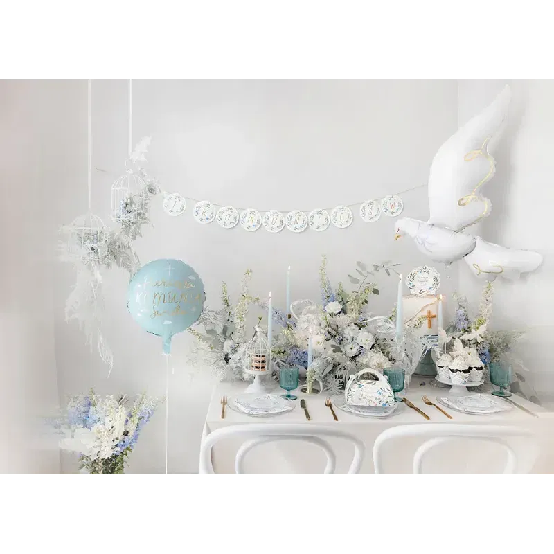 Balon foliowy Komunia Święta, 45 cm Balon foliowy Komunia Święta, 45 cm