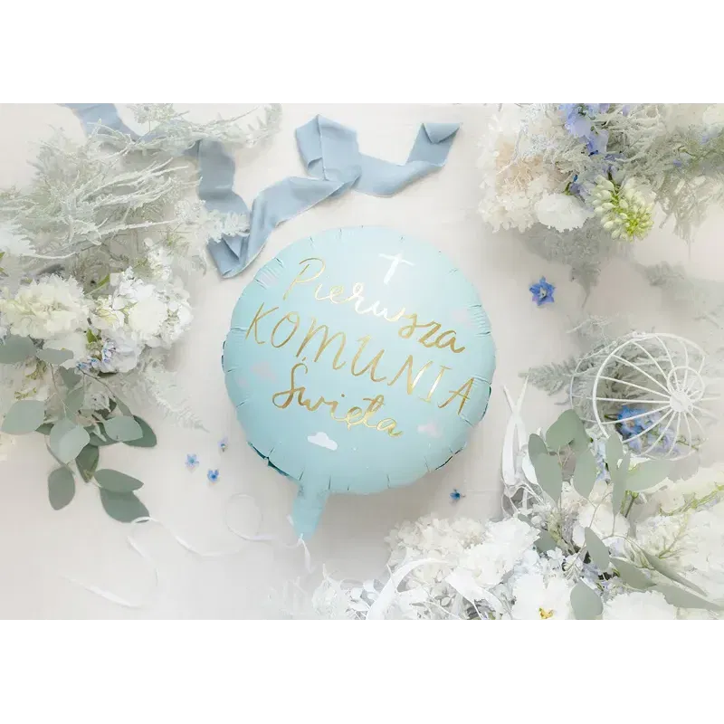 Balon foliowy Komunia Święta, 45 cm Balon foliowy Komunia Święta, 45 cm