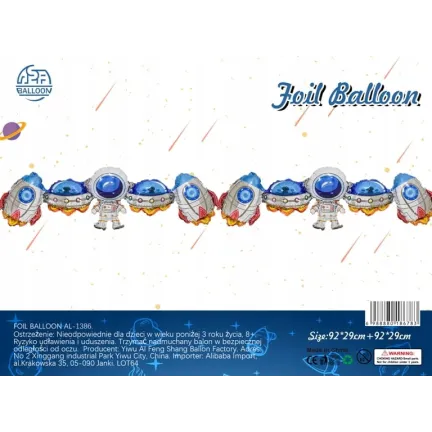 Balonowa girlanda KOSMOS, 138x 56cm