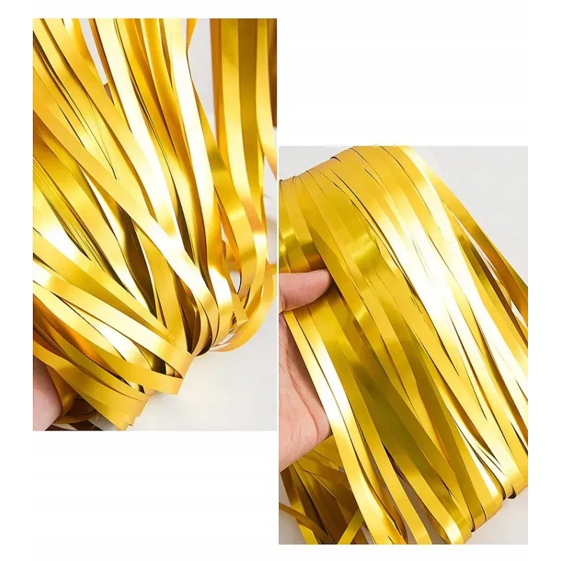 KURTYNA DEKORACYJNA złota matowa 100x200 cm