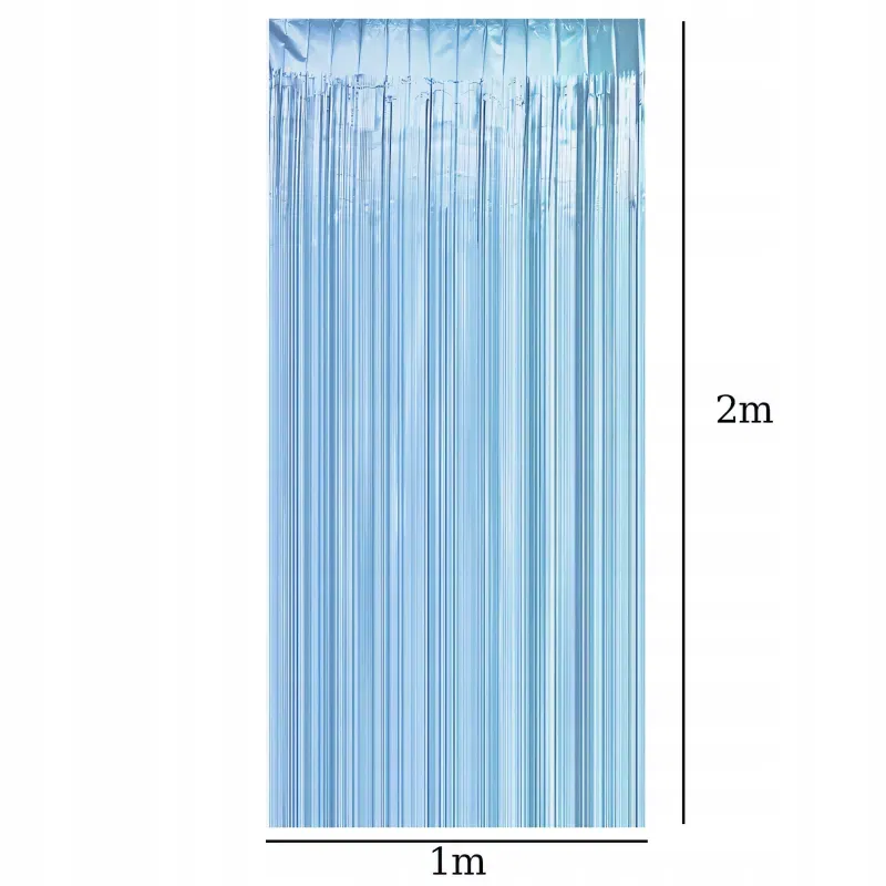 KURTYNA DEKORACYJNA błękitna matowa 100x200 cm KURTYNA DEKORACYJNA błękitna matowa 100x200 cm