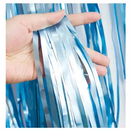 KURTYNA DEKORACYJNA błękitna matowa 100x200 cm KURTYNA DEKORACYJNA błękitna matowa 100x200 cm