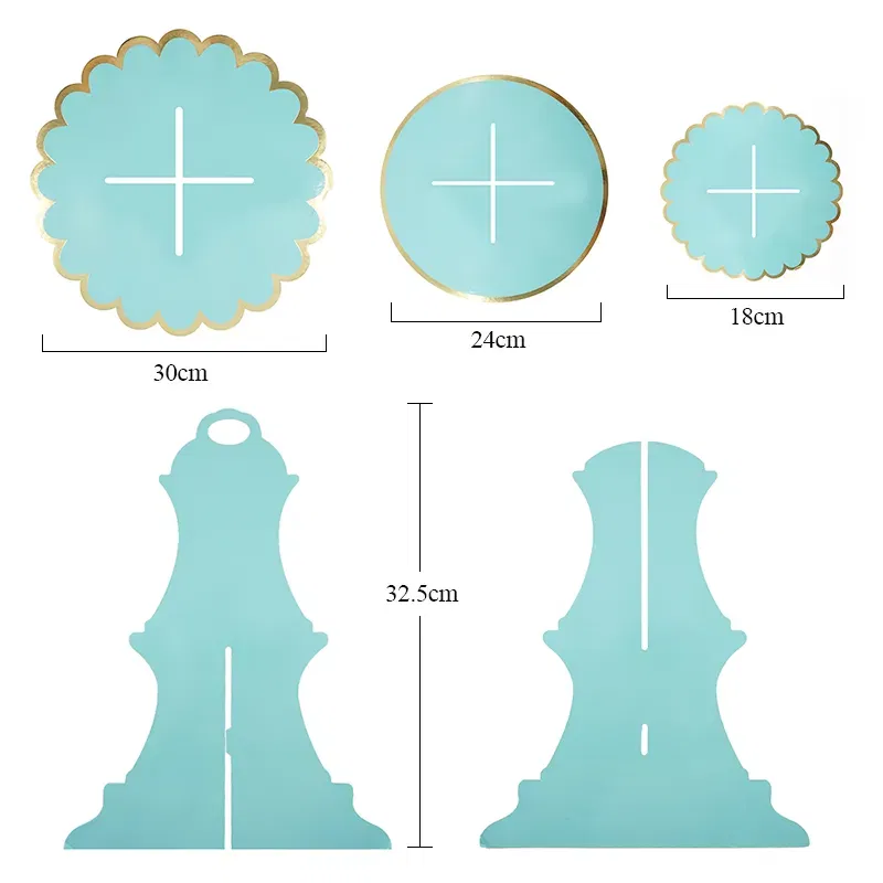 Patera papierowa na ciasto srebrna