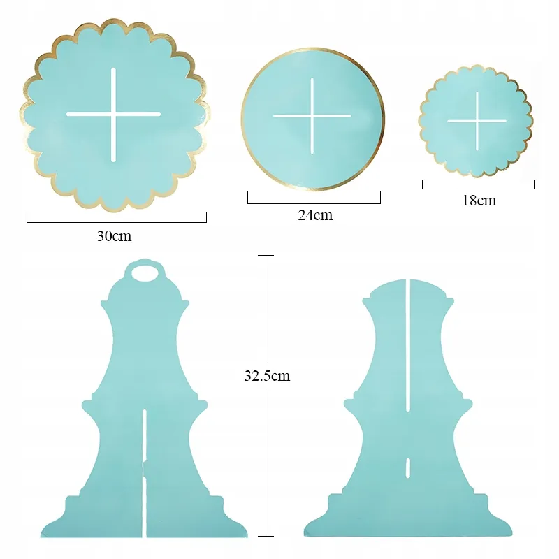 Patera papierowa na ciasto złote gwiazdki