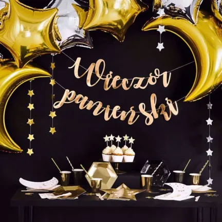 Baner wieczór panieński złoty