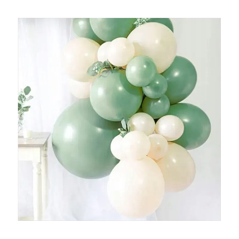 GIRLANDA BALONOWA oliwkowa zieleń Dżungla Liście Monstery 138 elementów GIRLANDA BALONOWA oliwkowa zieleń Dżungla Liście Monstery 138 elementów